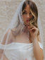 Elegant Simple Handmade Floral Pearls Long Bridal Veil, V127