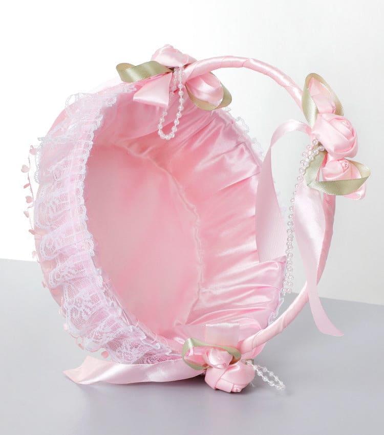 Creative Wedding Bride Flower Basket Wedding Flower Girl Bridesmaid Scattered Flower Basket, HL-5658