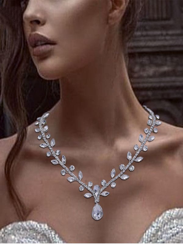Gorgeous Beaded Luxury Necklace for Wedding,Prom Party,HN03