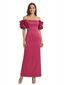 Beautiful Off Shoulder Satin Ankle Length Mother of The Bride Dresses With 3D Flower