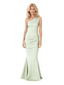Elegant Soft Satin Sleeveless One Shoulder Mermaid Floor-Length Mother Of The Bride Dresses