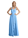 Sexy Halter A-line Chiffon Floor Length Bridesmaid Dresses