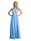Sexy Halter A-line Chiffon Floor Length Bridesmaid Dresses