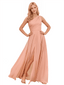 Lovely Convertible A-line Chiffon Long Bridesmaid Dresses