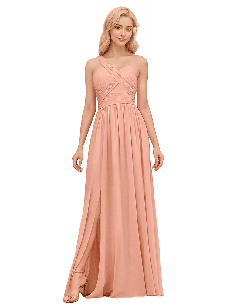 Lovely Convertible A-line Chiffon Long Bridesmaid Dresses