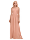 Lovely Convertible A-line Chiffon Long Bridesmaid Dresses