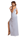 Sexy One Shoulder Side Slit Ruched Mermaid Soft Satin Long Bridesmaid Dresses Online