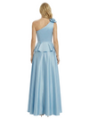Morden One Shoulder Ruched Satin Floor-Length Mother of the Bride Dresses