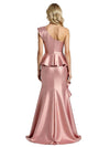 Modern One Shoulder Ruffles Floor-Length Mermaid Mother Of The Bride Dress