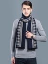 New autumn and winter men's casual scarf simple plaid solid colour warm neck scarf