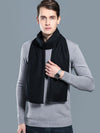 New autumn and winter men's casual scarf simple plaid solid colour warm neck scarf