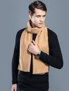 New autumn and winter men's casual scarf simple plaid solid colour warm neck scarf