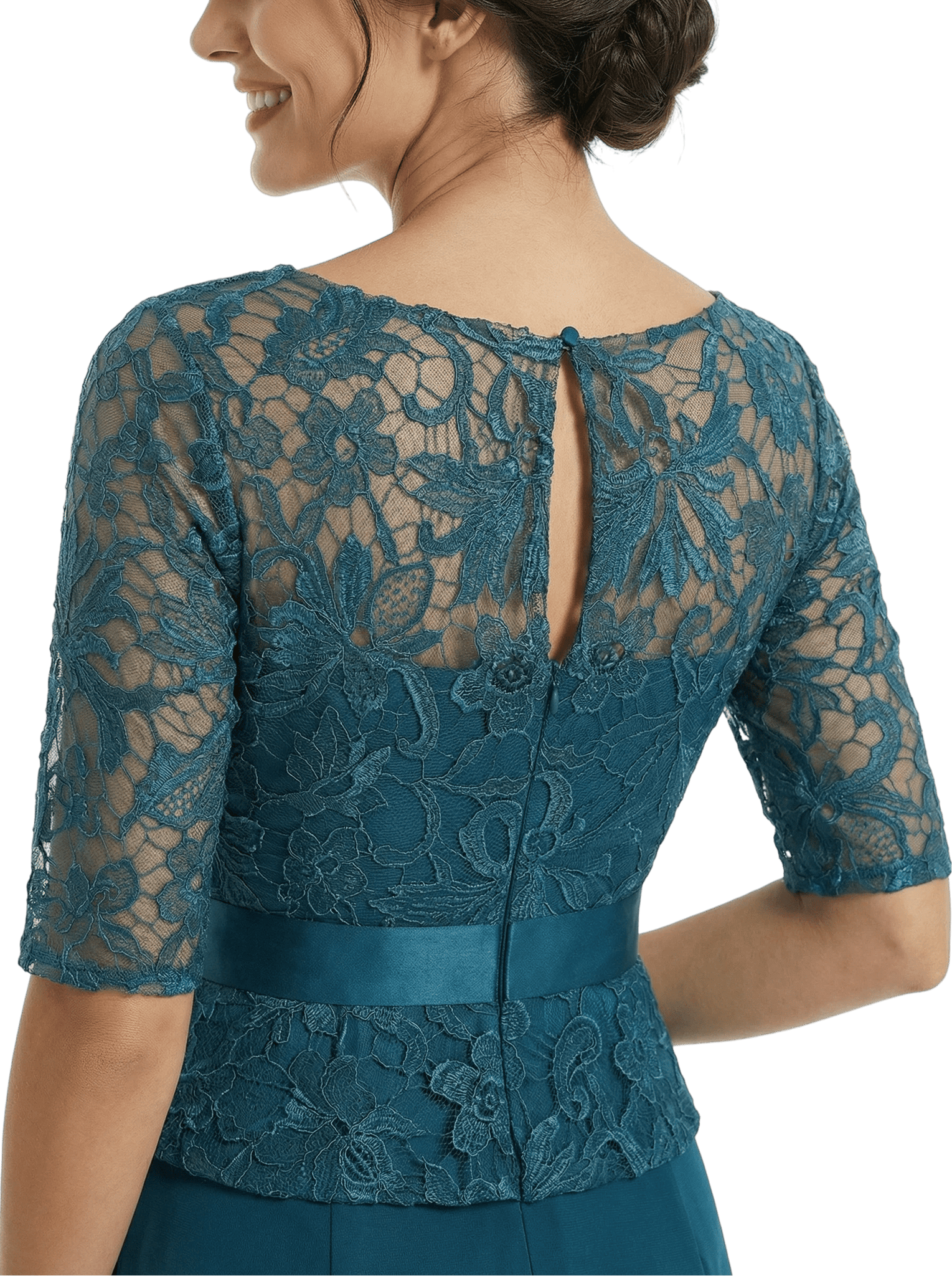 ChicSew Beautiful Mother Of The Bride Dresses V-Neck Lace Evening Gowns Floor-Length