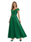 Mother Of The Groom Off Shoulder Sleeveless A-Line Soft Satin Floor-Length