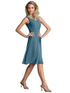 Chiffon V-Neck Knee-Length A-line Bridesmaid Dresses