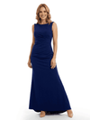 Chicsew Modern Jewel Sleeveless Floor-Length Mother Of The Bride Dresses
