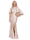 Elegant Side Slit Half Slevees Mermaid Long Mother Of The Bride Dresses