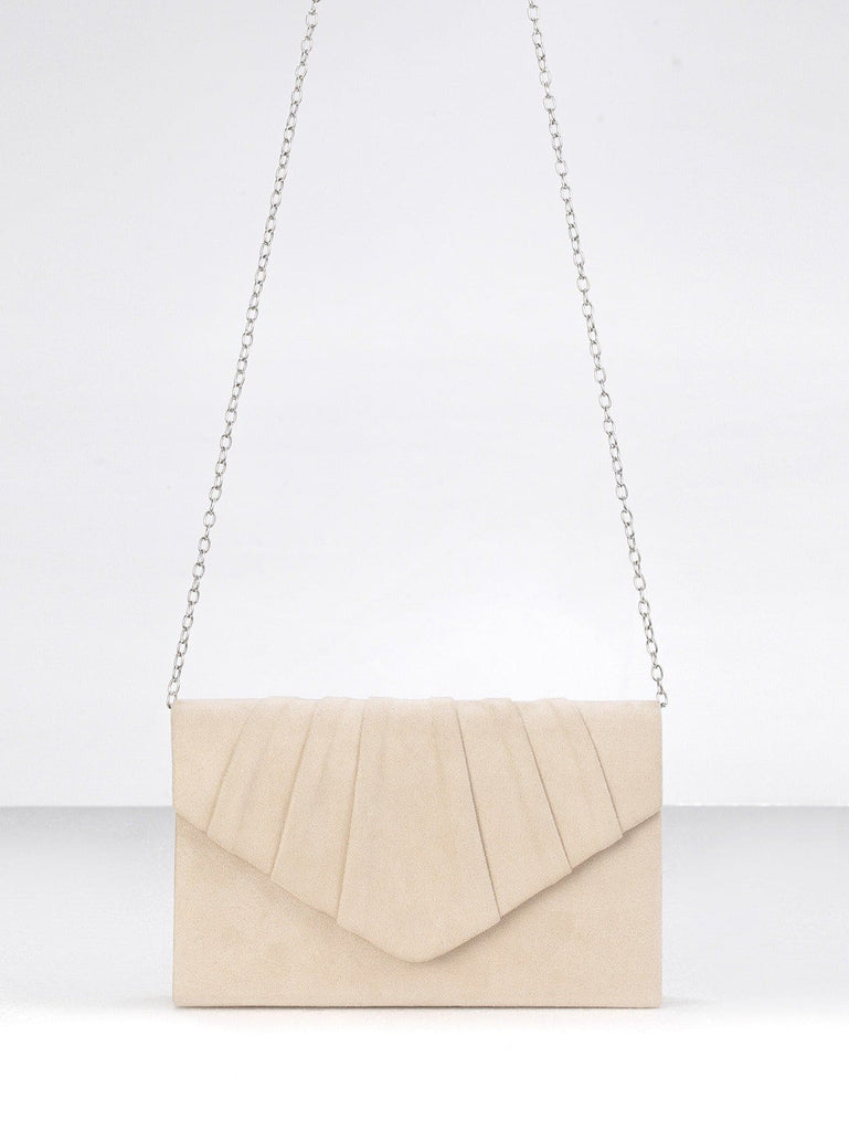 Formal Satin Pleated Evening Bag Bridal Evening Clutch Bag