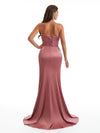 Sexy Sweetheart Side Slit Mermaid Soft Satin Long Bridesmaid Dresses Online