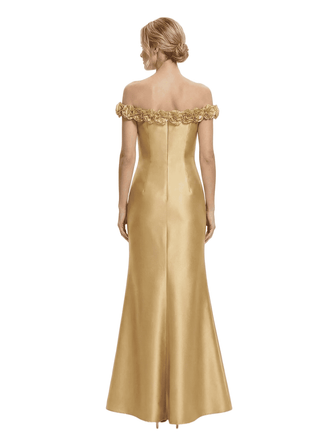 Chicsew Elegant Off Shoulder Satin Mermaid Mother Of The Bride Dresses