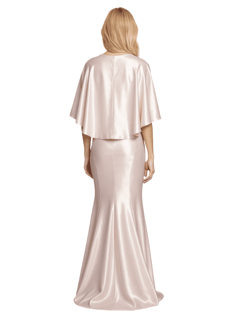 Elegant Side Slit Half Slevees Mermaid Long Mother Of The Bride Dresses