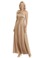 Sexy One Shoulder Sleeveless A-Line Ruched Satin Mother of the Groom Evening Dress