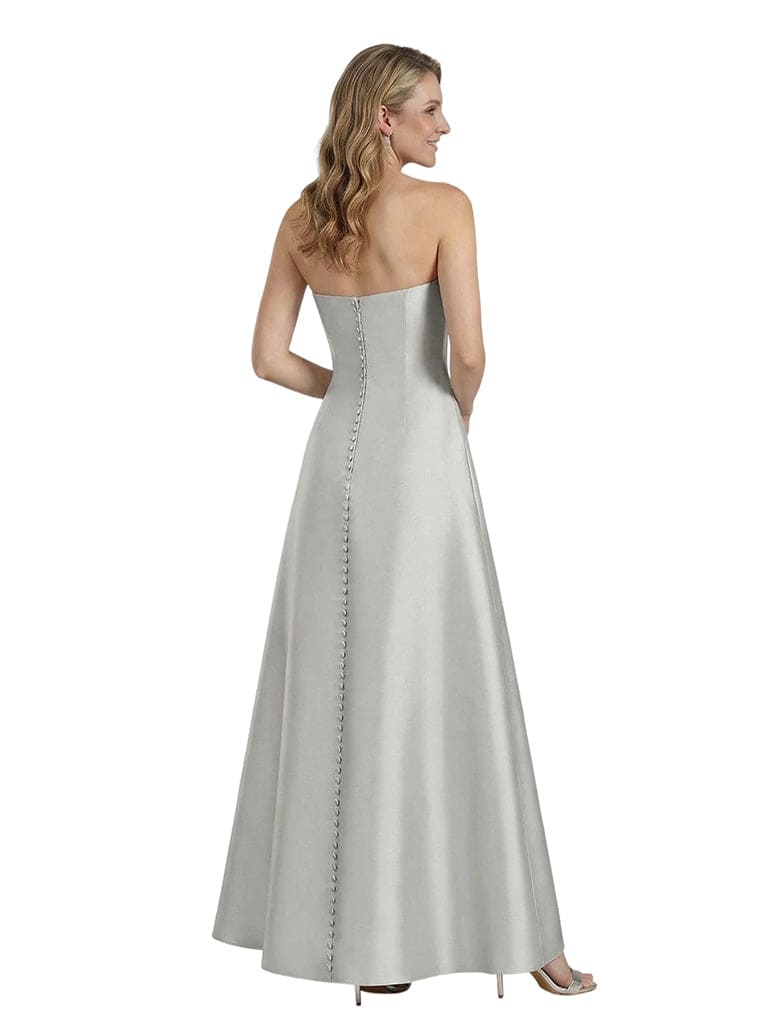 Modern One Shoulder Bow Detail A-Line Satin Mother Of The Bride Gown