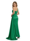 One Shoulder Satin Mother Of The Bride Dress Sheath Maxi Gown Formal Wedding Attirermal Wedding Attire