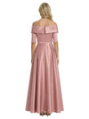 Elegant Off Shoulder Sleeveless A-Line Floor-Length Mother Of The Bride Dress