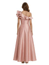 Beautiful One Shoulder Satin Ruffles A-line Mother Of The Bride Dresses