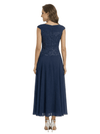 Simple Mother Of The Bride Dresses V-Neck Cap Sleeves Ankle-Length Formal Wedding Event Dress