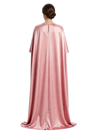 Elegant Boat Neck Satin Sheath Mother Of The Bride Dresses With Cape