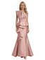 Modern One Shoulder Ruffles Floor-Length Mermaid Mother Of The Bride Dress