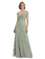 Chicsew Sophisticated Off The Shoulder Chiffon Lace Ruched Maxi Mother Of The Groom Gown