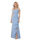 Chicsew Sexy Asymmetric One Shoulder Mermaid Mother Of The Groom Dress With Ruffle Side Slit