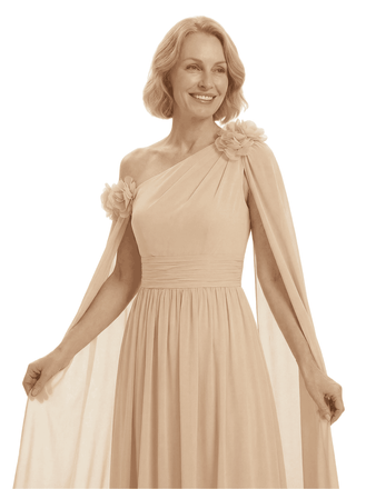 Chicsew Stylish Modern Long Sleeves Mother of The Bride A-Line Chiffon