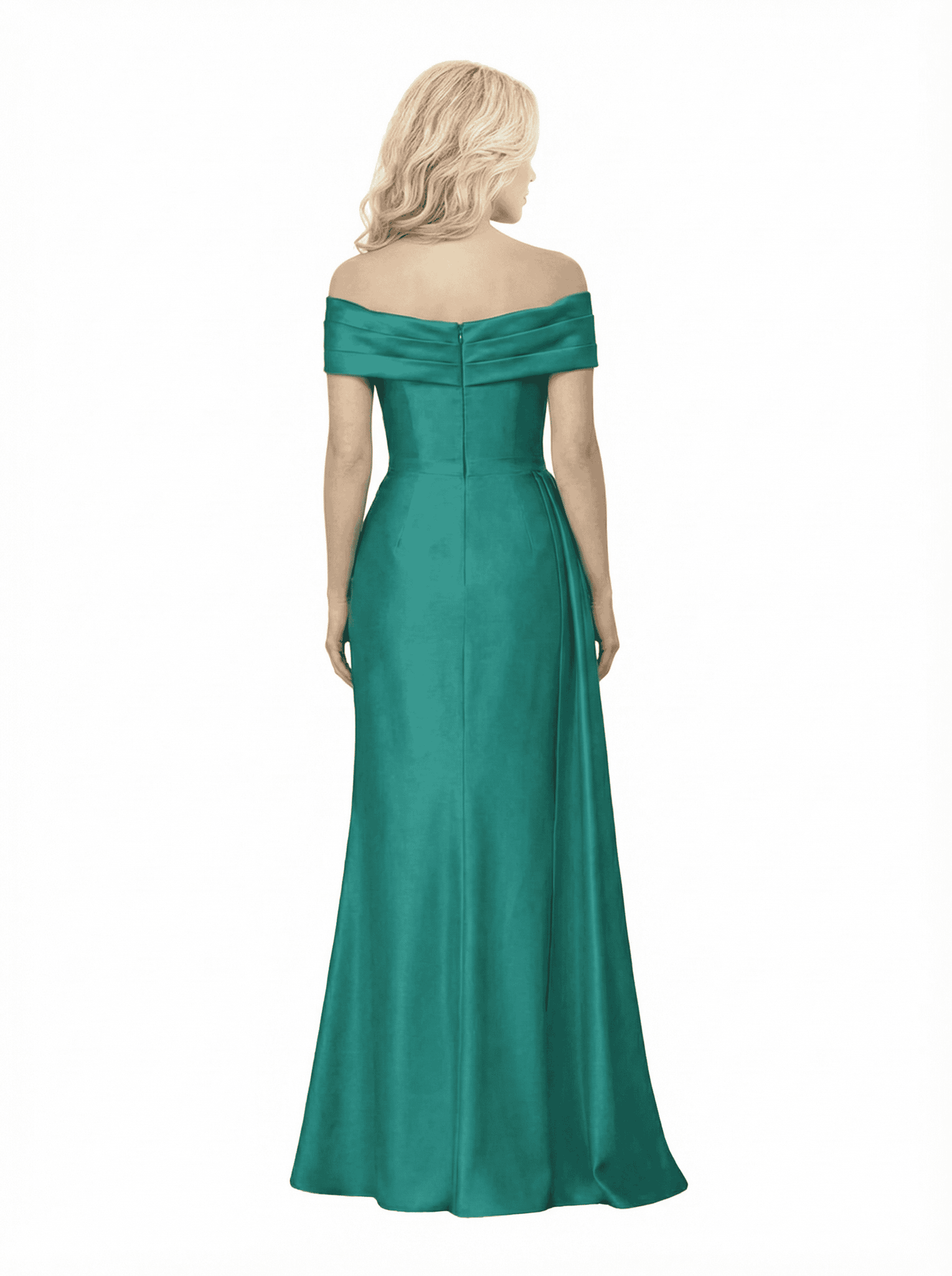 Stunning Off The Shoulder Mermaid Dress For Mother Of The Groom With Waist Drape