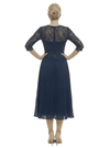 Chicsew Mother of Bride Dresses and Jacket Classy 3/4 Sleeve Lace Midi Dress Beautiful Timeless Style