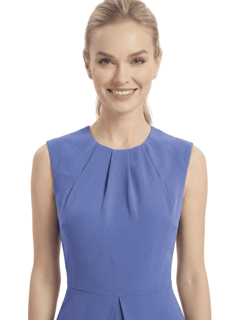 Chicsew Mother of The Bride Pansuit Jewel Sleeveless Crepe Formal Wedding Jumpsuit