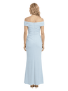 Chicsew Modern Off Shoulder Crepe Ankle-Length Mermaid Mother Of The Groom Dress