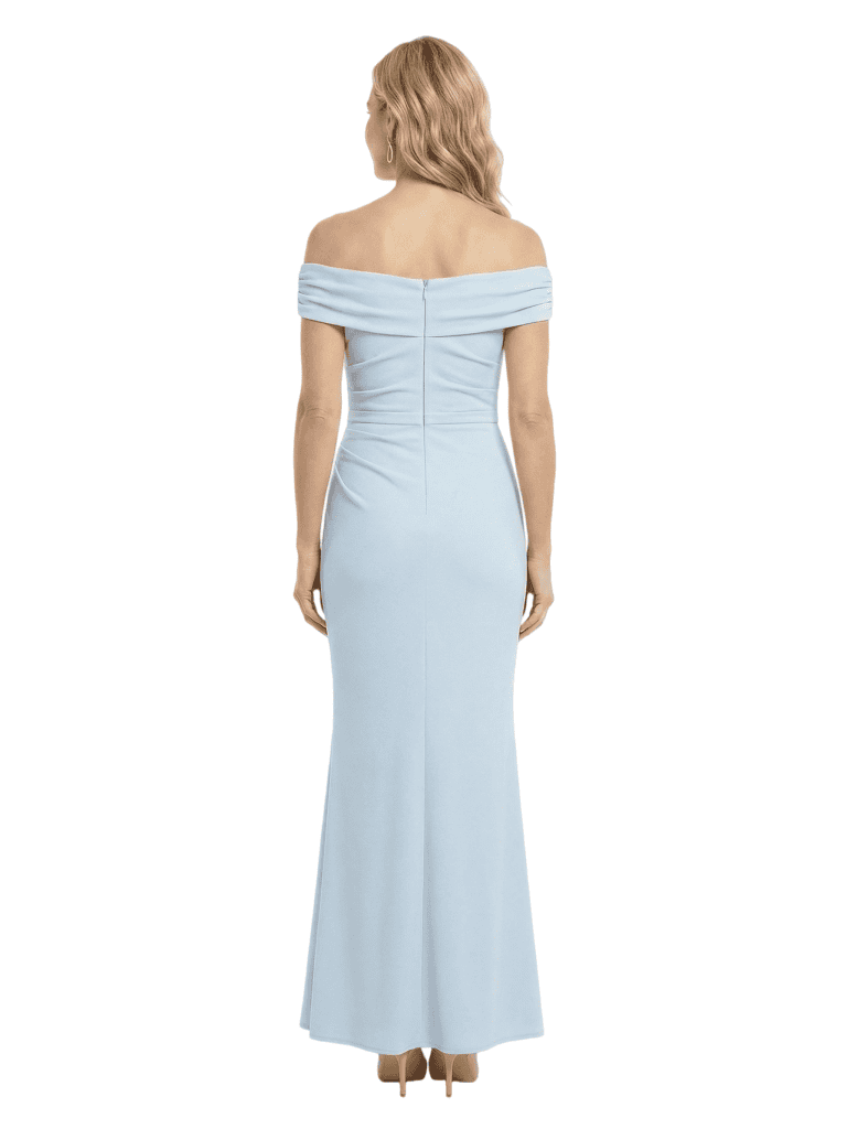 Chicsew Modern Off Shoulder Crepe Ankle-Length Mermaid Mother Of The Groom Dress