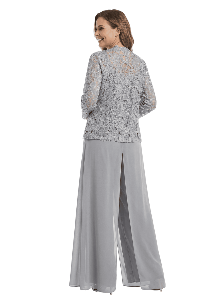 ChicSew Unique Mother Of The Bride Dresses With Lace Jacket PantSuits Formal Gown