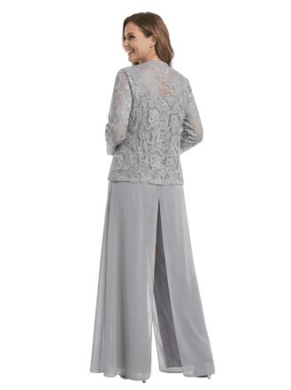 ChicSew Unique Mother Of The Bride Dresses With Lace Jacket PantSuits Formal Gown