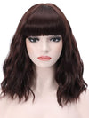 Wavy Wig With Air Bangs Women's Short Bob colourful Wigs