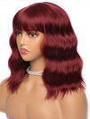 Wavy Wig With Air Bangs Women's Short Bob colourful Wigs