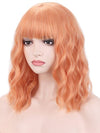 Wavy Wig With Air Bangs Women's Short Bob colourful Wigs