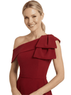 Chicsew Modern One Shoulder Bow Knot Tea-Length A-Line Mother Of The Bride Dresses