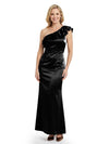 Beautiful One Shoulder Satin Ruffles Mermaid Mother Of The Bride Dresses