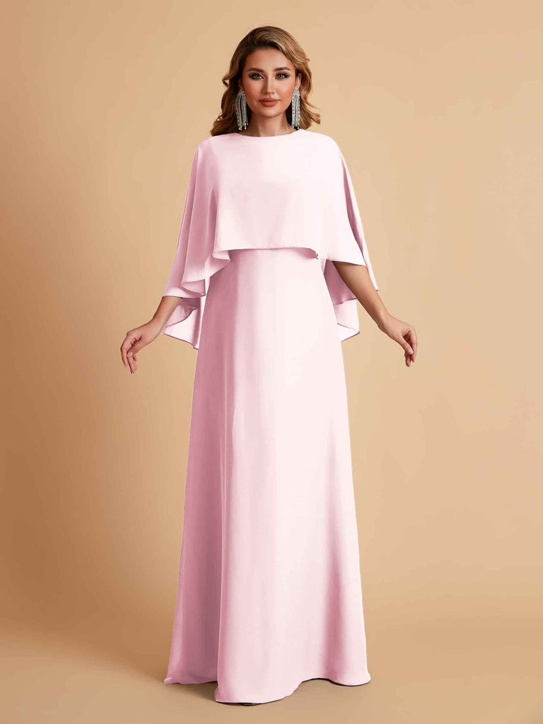 Elegant Chiffon Bat Sleeves A-line Mother of the Brides Dresses UK Online