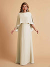 Elegant Chiffon Bat Sleeves A-line Mother of the Brides Dresses UK Online